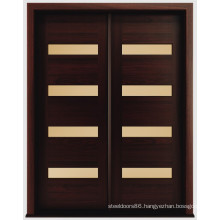 Mahogany Modern Solid Wood Exterior Doors, Modern Entry Door